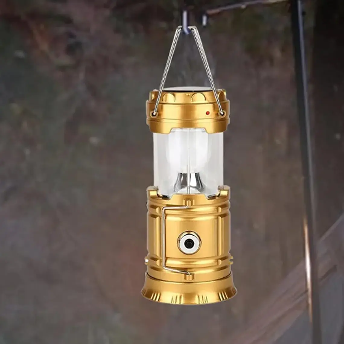 LINTERNA DE CÁMPING RECARGABLE CON ENERGÍA SOLAR MOD# SH-5800T 4