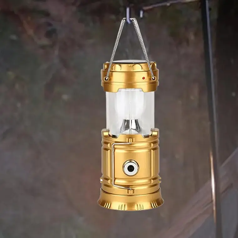 LINTERNA DE CÁMPING RECARGABLE CON ENERGÍA SOLAR MOD# SH-5800T 4
