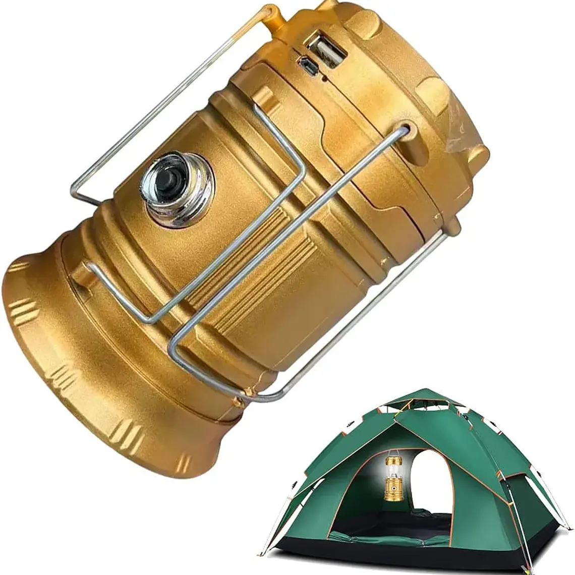 LINTERNA DE CÁMPING RECARGABLE CON ENERGÍA SOLAR MOD# SH-5800T 6