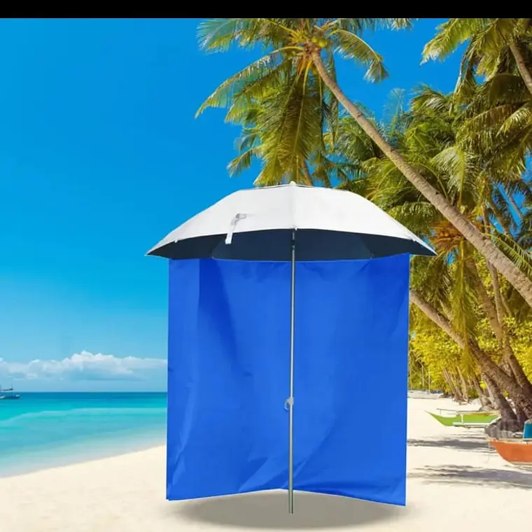 SOMBRILLA PARA PLAYA CON LONA Y FILTRO UV MOD# SM2 🏖️ 