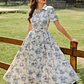 VESTIDO LARGO CASUAL CON FLORES TALLA G - Miniatura 4