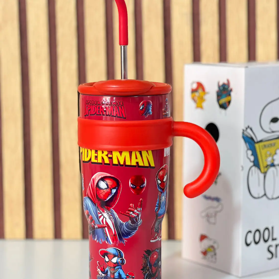 TERMO DE 1200ML CON ASA VARIOS PERSONAJES MOD# 26-TERMO-046 2