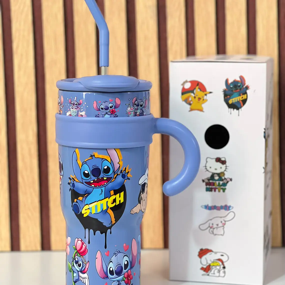 TERMO DE 1200ML CON ASA VARIOS PERSONAJES MOD# 26-TERMO-046 8