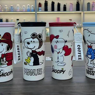 VASO TÉRMICO 600ML SNOOPY MODELO #26-termo-044