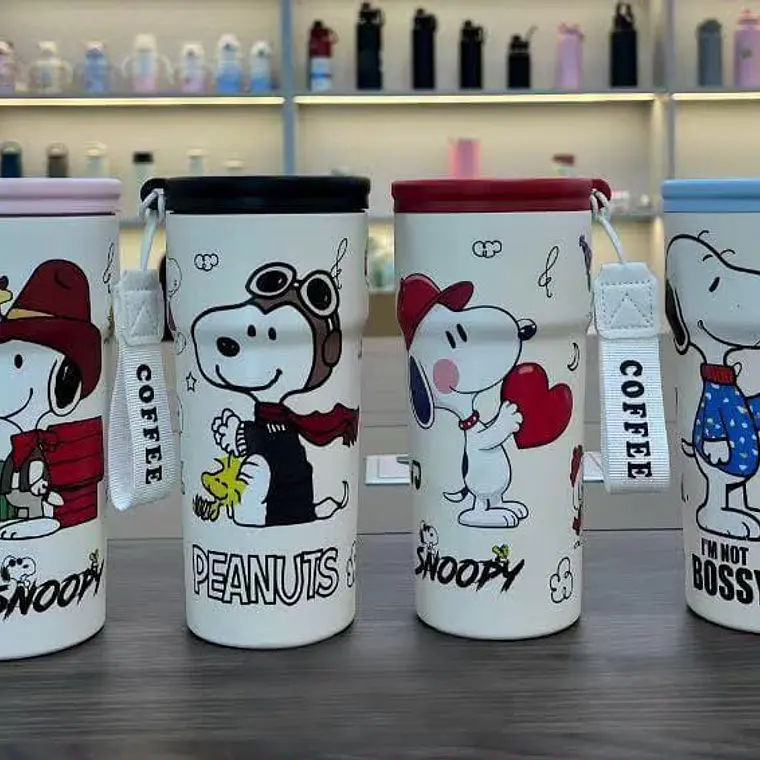 VASO TÉRMICO 600ML SNOOPY MODELO #26-termo-044 2
