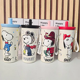 VASO TÉRMICO 600ML SNOOPY MODELO #26-termo-044