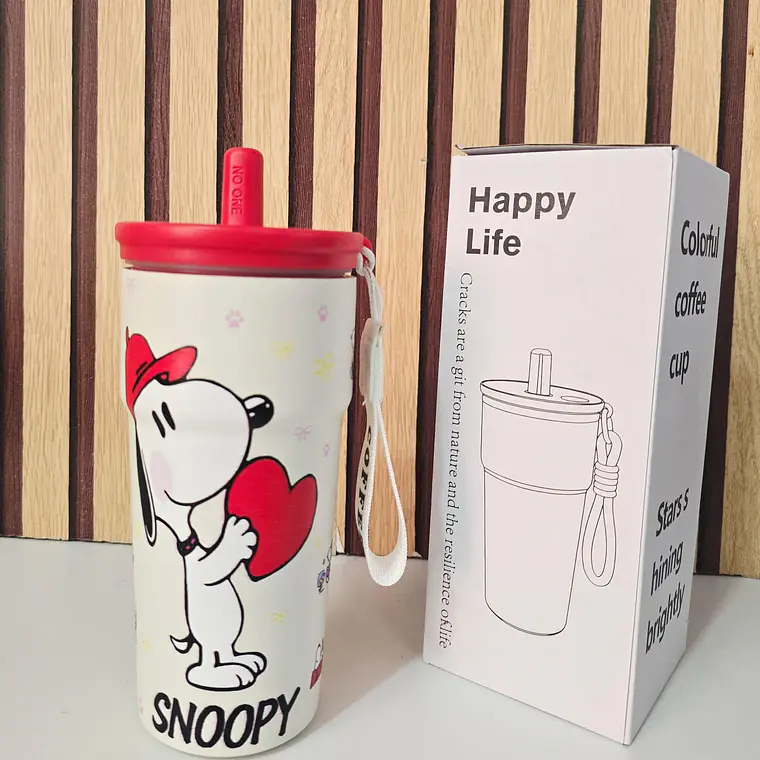 VASO TÉRMICO 600ML SNOOPY MODELO #26-termo-044 3