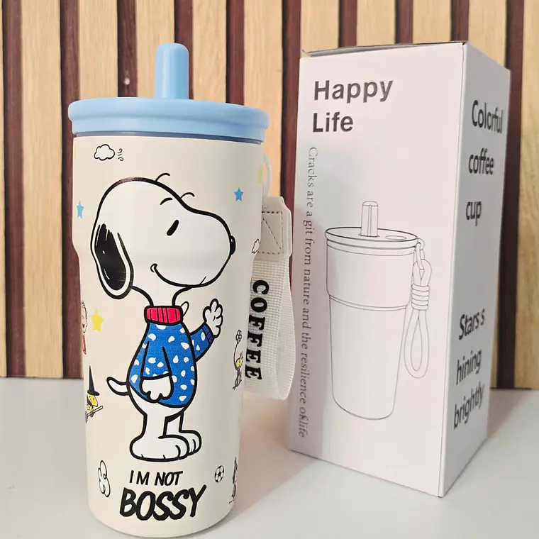 VASO TÉRMICO 600ML SNOOPY MODELO #26-termo-044 5