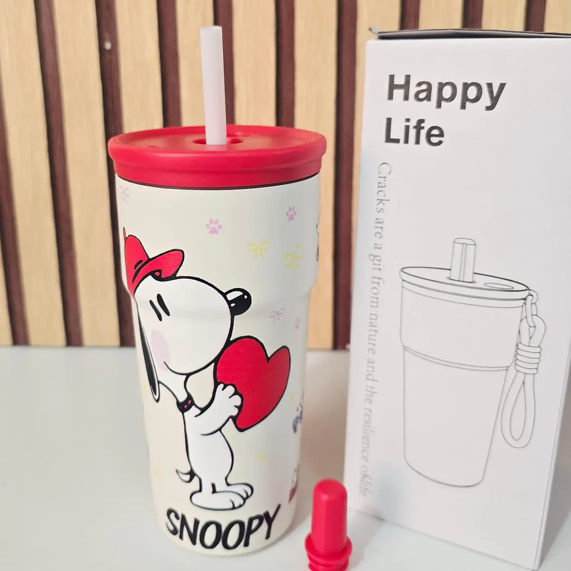 VASO TÉRMICO 600ML SNOOPY MODELO #26-termo-044 7
