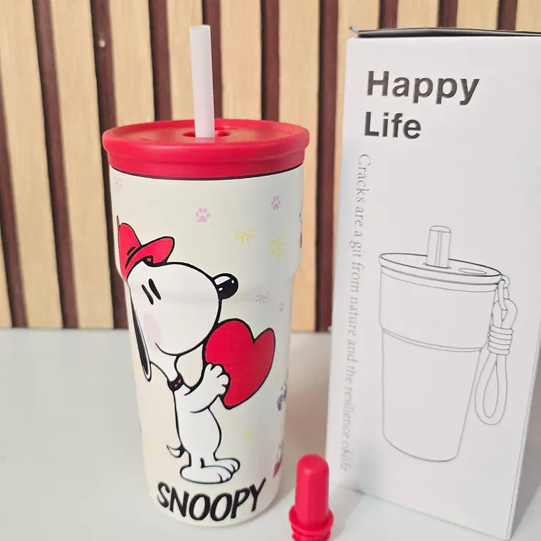 VASO TÉRMICO 600ML SNOOPY MODELO #26-termo-044 7