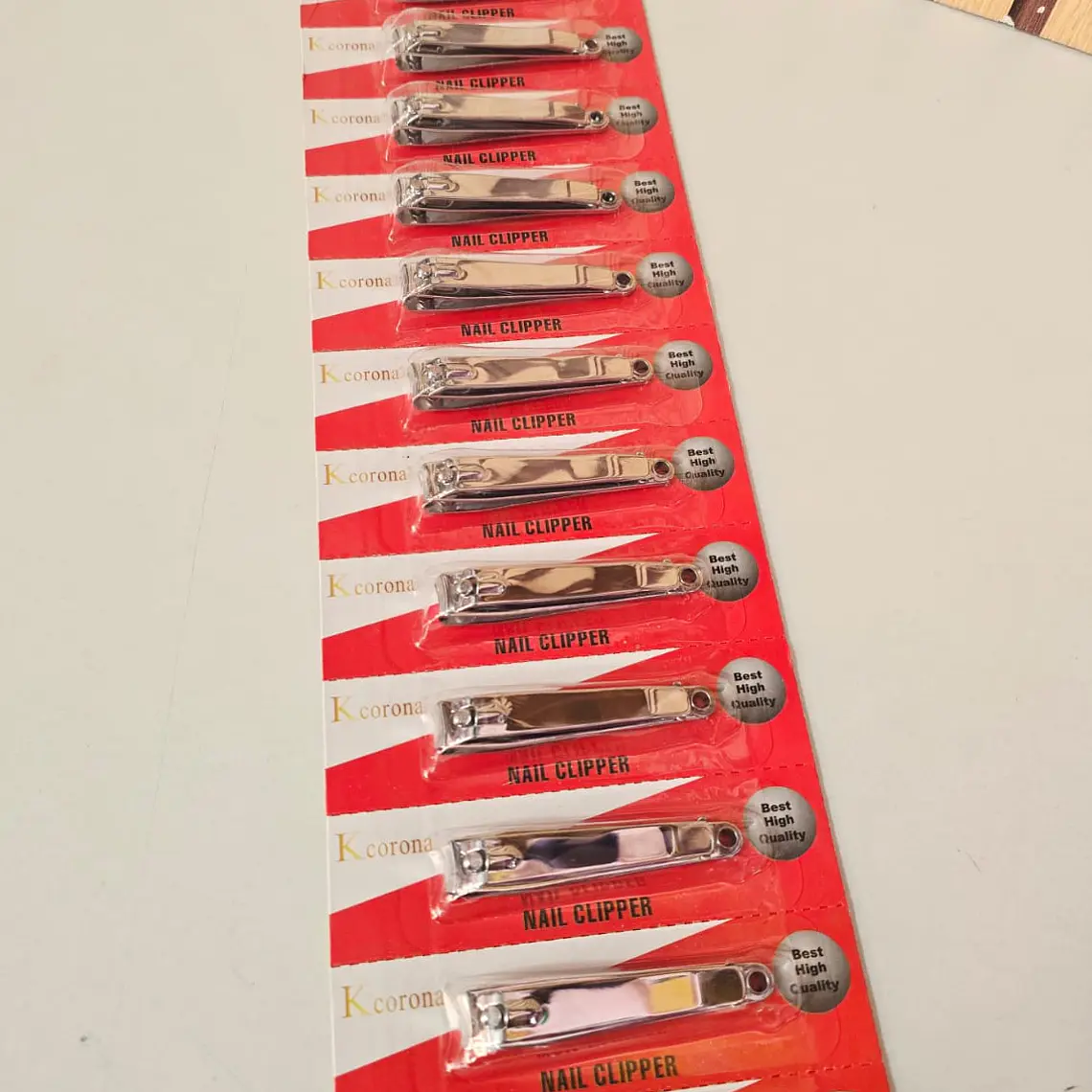 TIRA CON 12 CORTA UÑAS GRANDES MOD# 368 2
