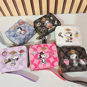 CARTERA/MONEDERO CON 3 CIERRES (SNOOPY)MOD# WLW6-65
