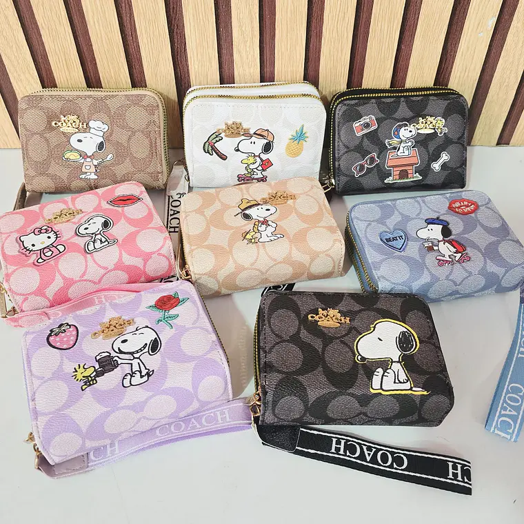 CARTERA/MONEDERO DOBLE CIERRE (SNOOPY) MOD# WLW6-42 1
