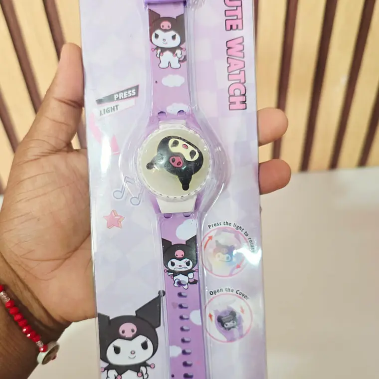 RELOJ INFANTIL CON LUZ VARIOS PERSONAJES MOD# WHF-2 5