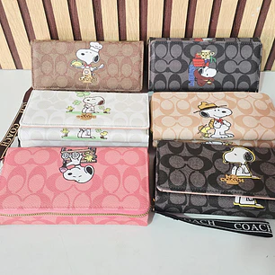 CARTERA/TARJETERO COACH (SNOOPY) MOD# WLW6-41