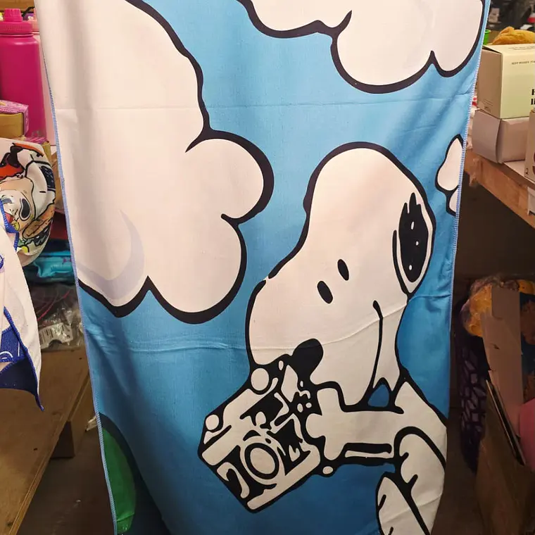 TOALLA INFANTIL SNOOPY 70cm x 138cm (AL AZAR) MOD #26-YJ-015 💲4️⃣9️⃣💲 2