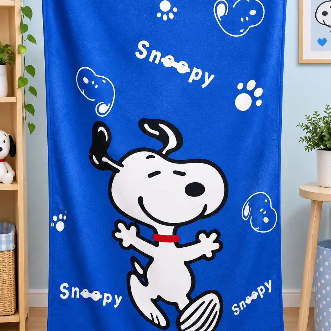 TOALLA INFANTIL SNOOPY 70cm x 138cm (AL AZAR) MOD #26-YJ-015 💲4️⃣9️⃣💲 4