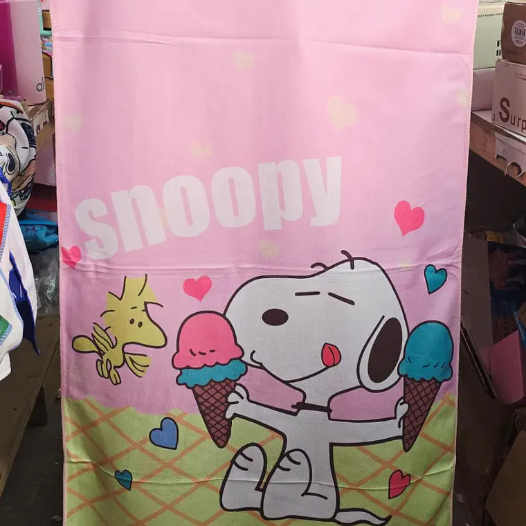 TOALLA INFANTIL SNOOPY 70cm x 138cm (AL AZAR) MOD #26-YJ-015 💲4️⃣9️⃣💲 9