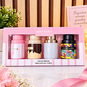 SET CON 4 MINI PERFUMES ODYSSEY PARA DAMA MOD# 8639