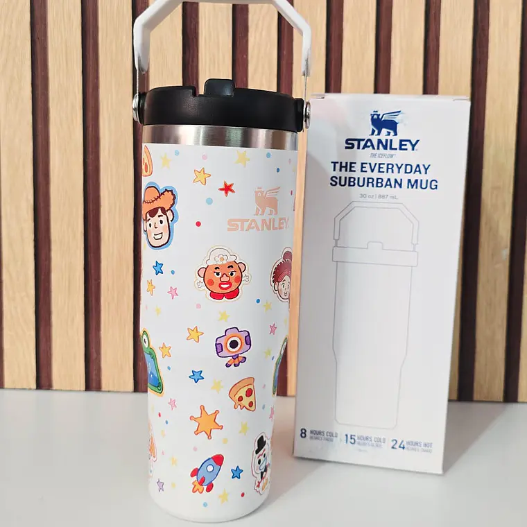VASO TÉRMICO STANLEY CON ASA (PERSONAJES) 887 ML MOD# 8820 11