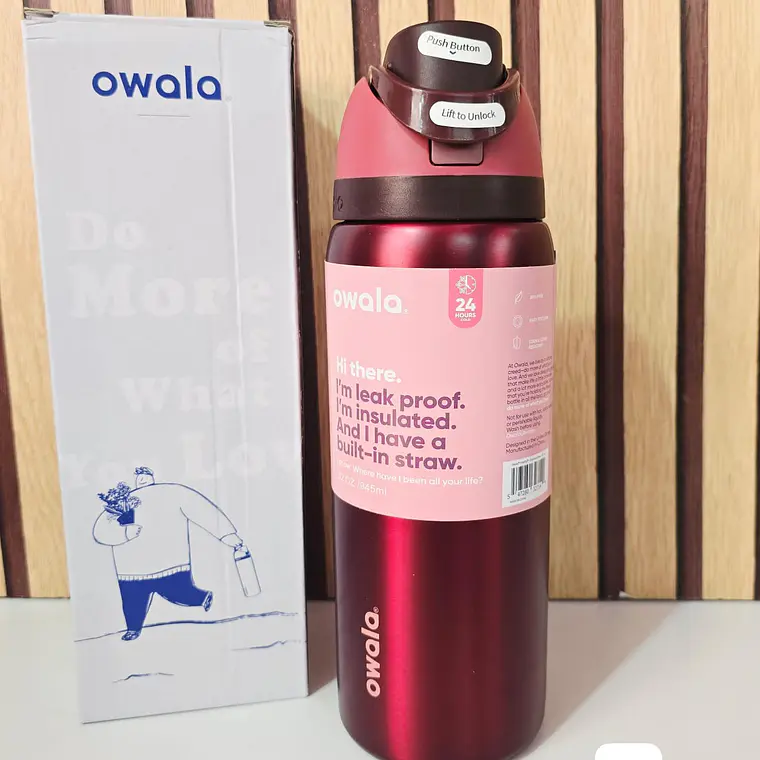TERMO OWALA COLORES METÁLICOS DE 944ML MOD# FF-398 2