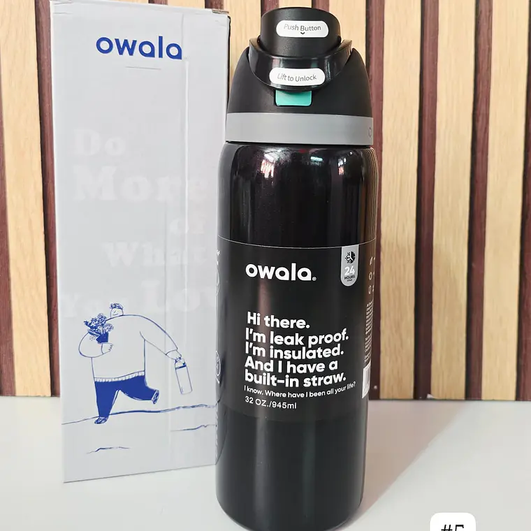 TERMO OWALA COLORES METÁLICOS DE 944ML MOD# FF-398 3