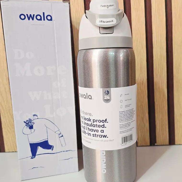 TERMO OWALA COLORES METÁLICOS DE 944ML MOD# FF-398 4
