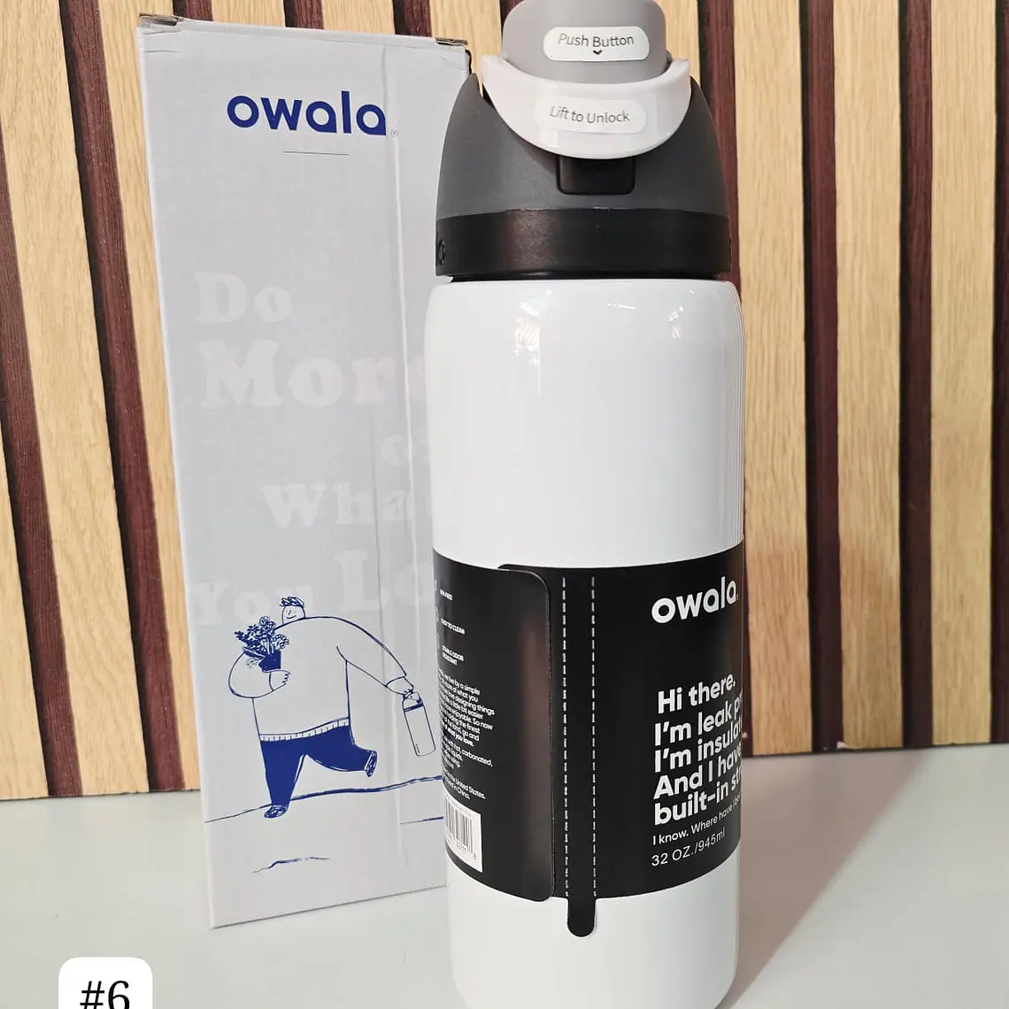 TERMO OWALA COLORES METÁLICOS DE 944ML MOD# FF-398 7