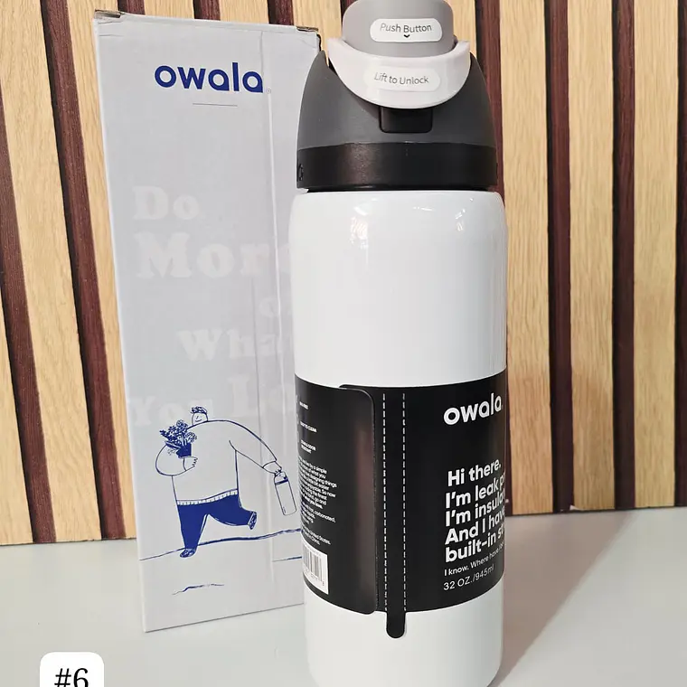 TERMO OWALA COLORES METÁLICOS DE 944ML MOD# FF-398 7