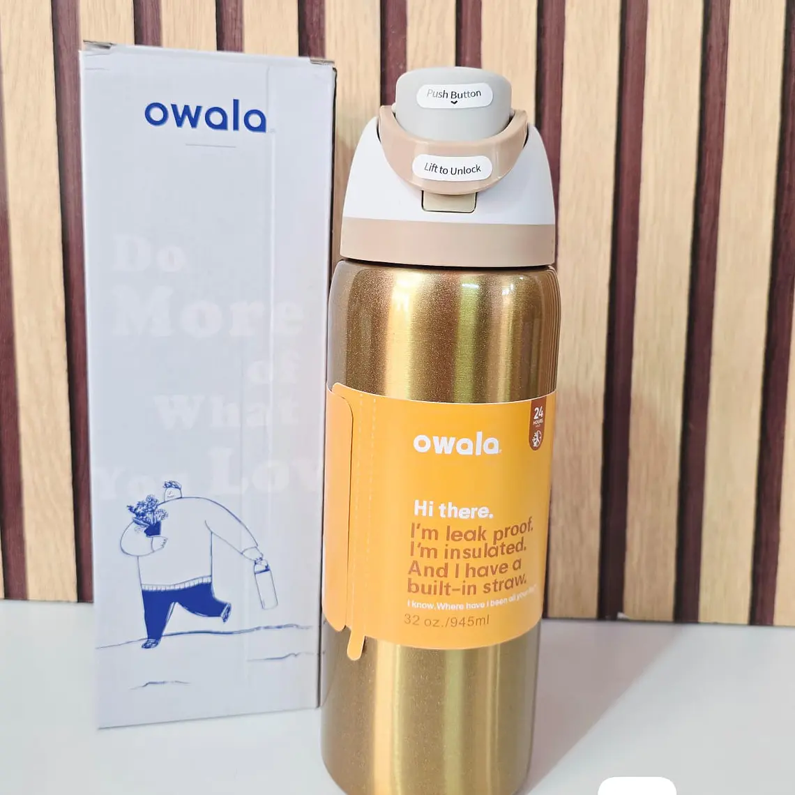 TERMO OWALA COLORES METÁLICOS DE 944ML MOD# FF-398 9