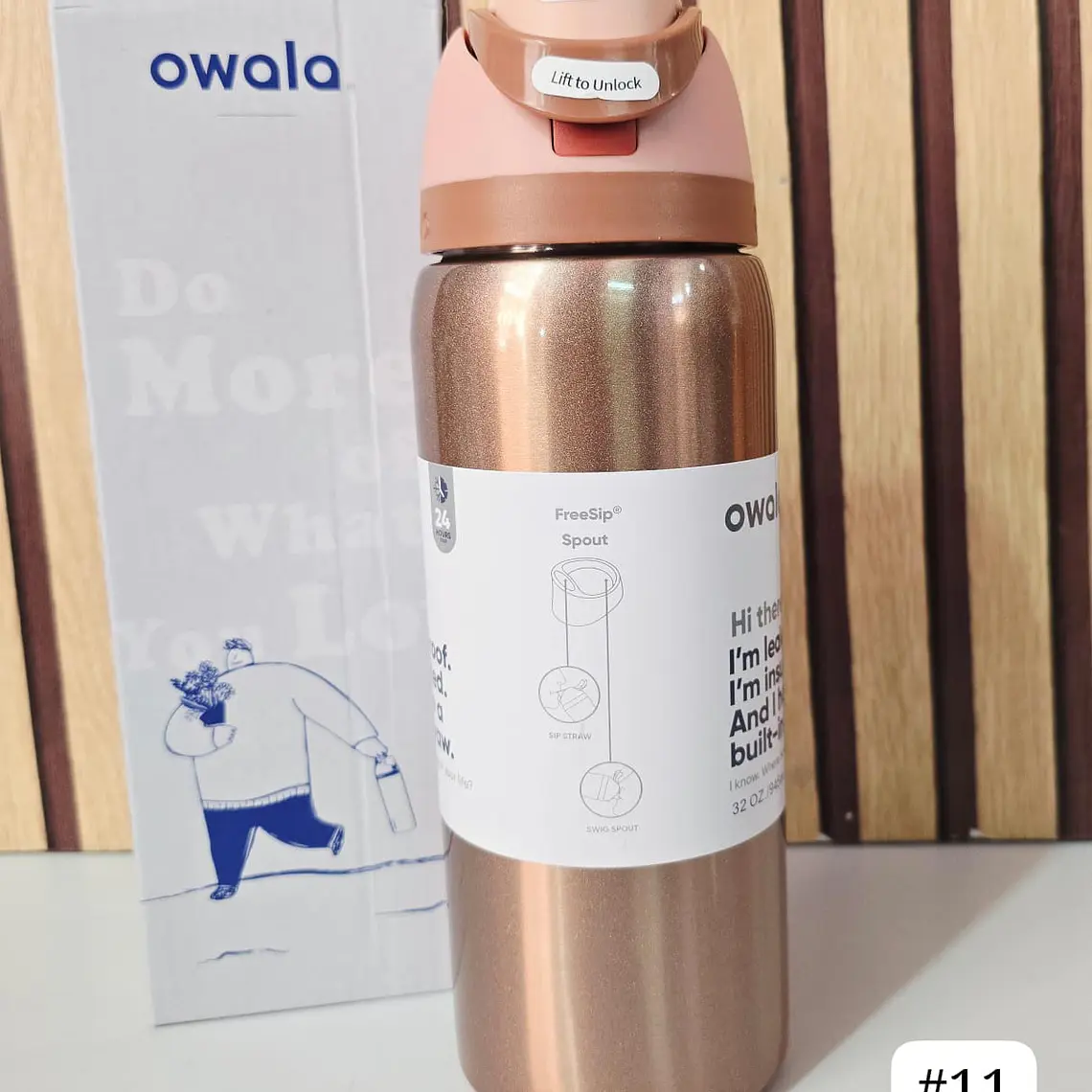 TERMO OWALA COLORES METÁLICOS DE 944ML MOD# FF-398 10
