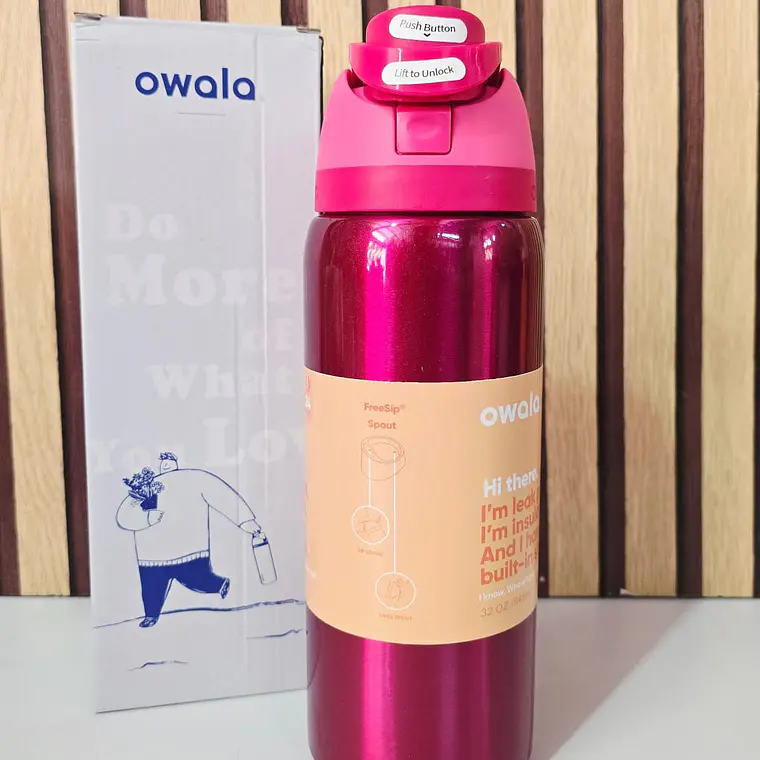 TERMO OWALA COLORES METÁLICOS DE 944ML MOD# FF-398 12