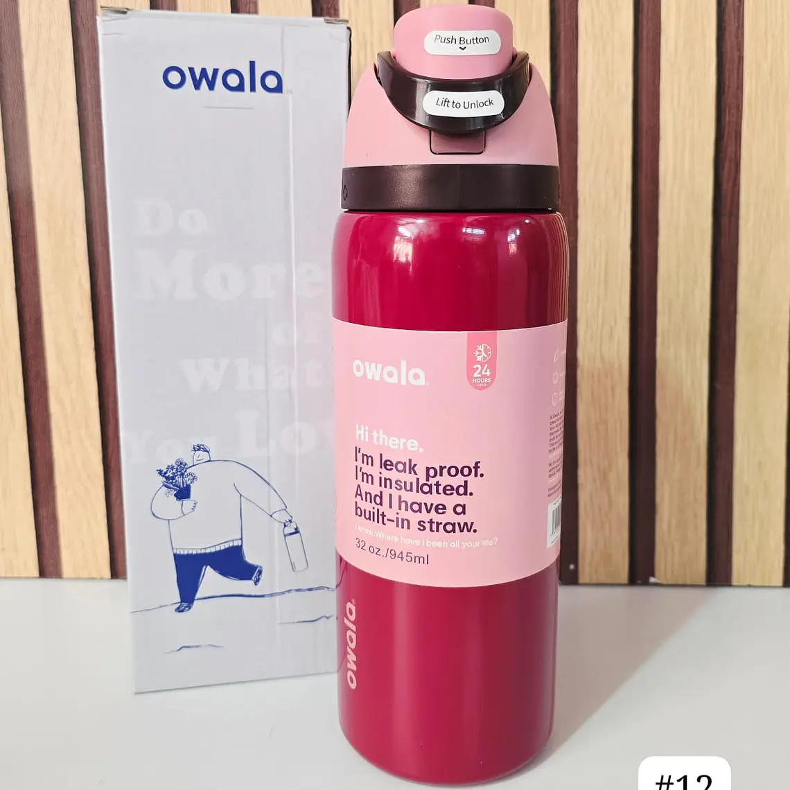 TERMO OWALA COLORES METÁLICOS DE 944ML MOD# FF-398 14