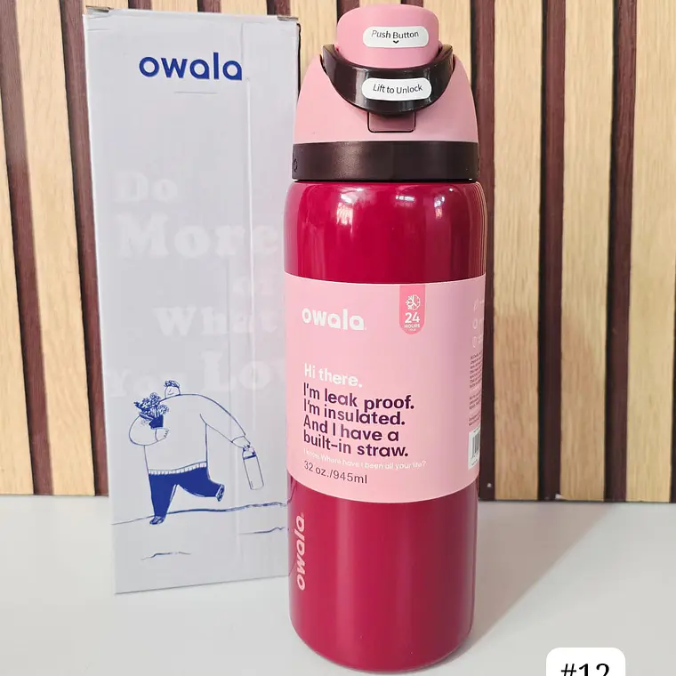TERMO OWALA COLORES METÁLICOS DE 944ML MOD# FF-398 14