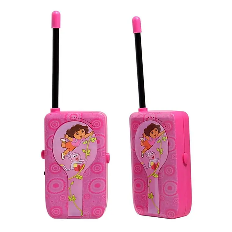 DUO DE RADIOS TRANSMISORES ORIGINAL DISEÑO DORA LA EXPLORADORA MOD# 13067 2