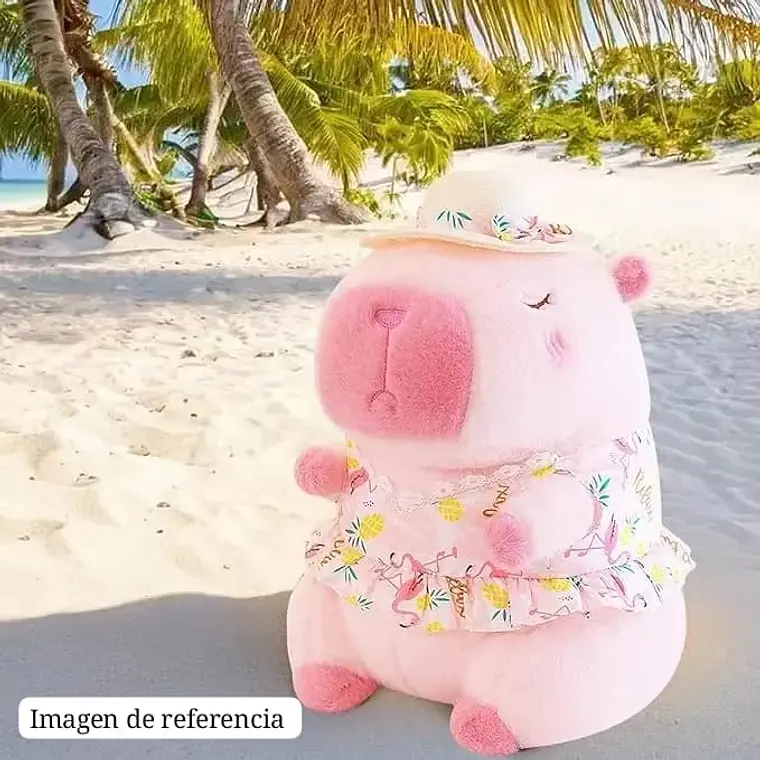PELUCHE ROSA CAPIBARA CON CAMISA MOD# WB111 3