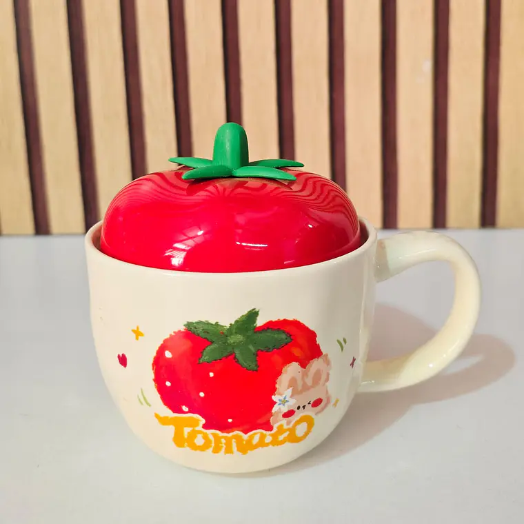 TAZA DE PORCELANA 400ML FRUTAS AL AZAR MOD# W33-216V 🍓🍅🍎 3