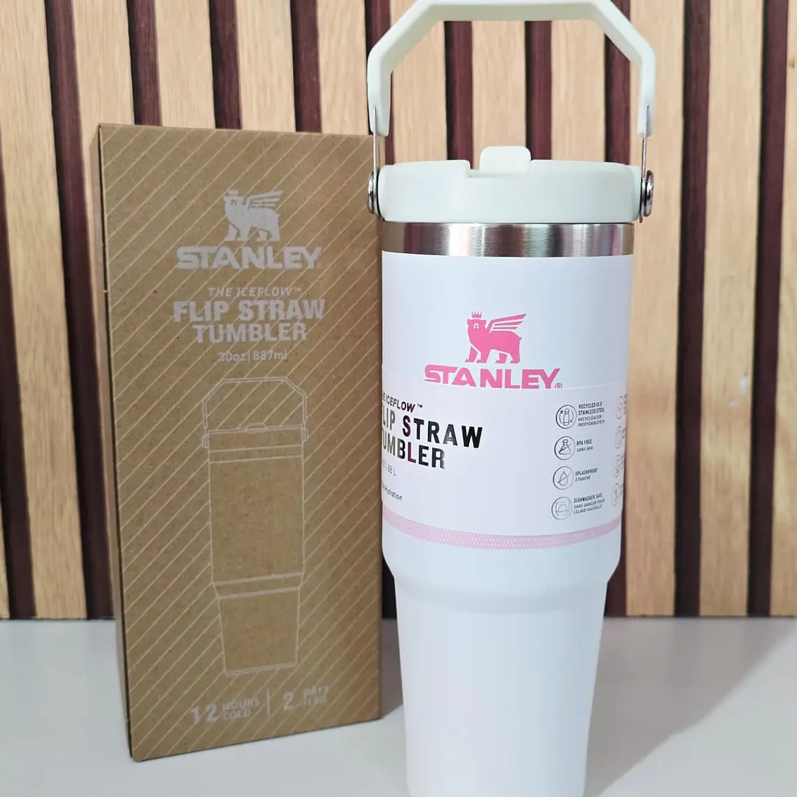 TERMO 900ML CON ASA STANLEY RAYAS MOD #8830 6