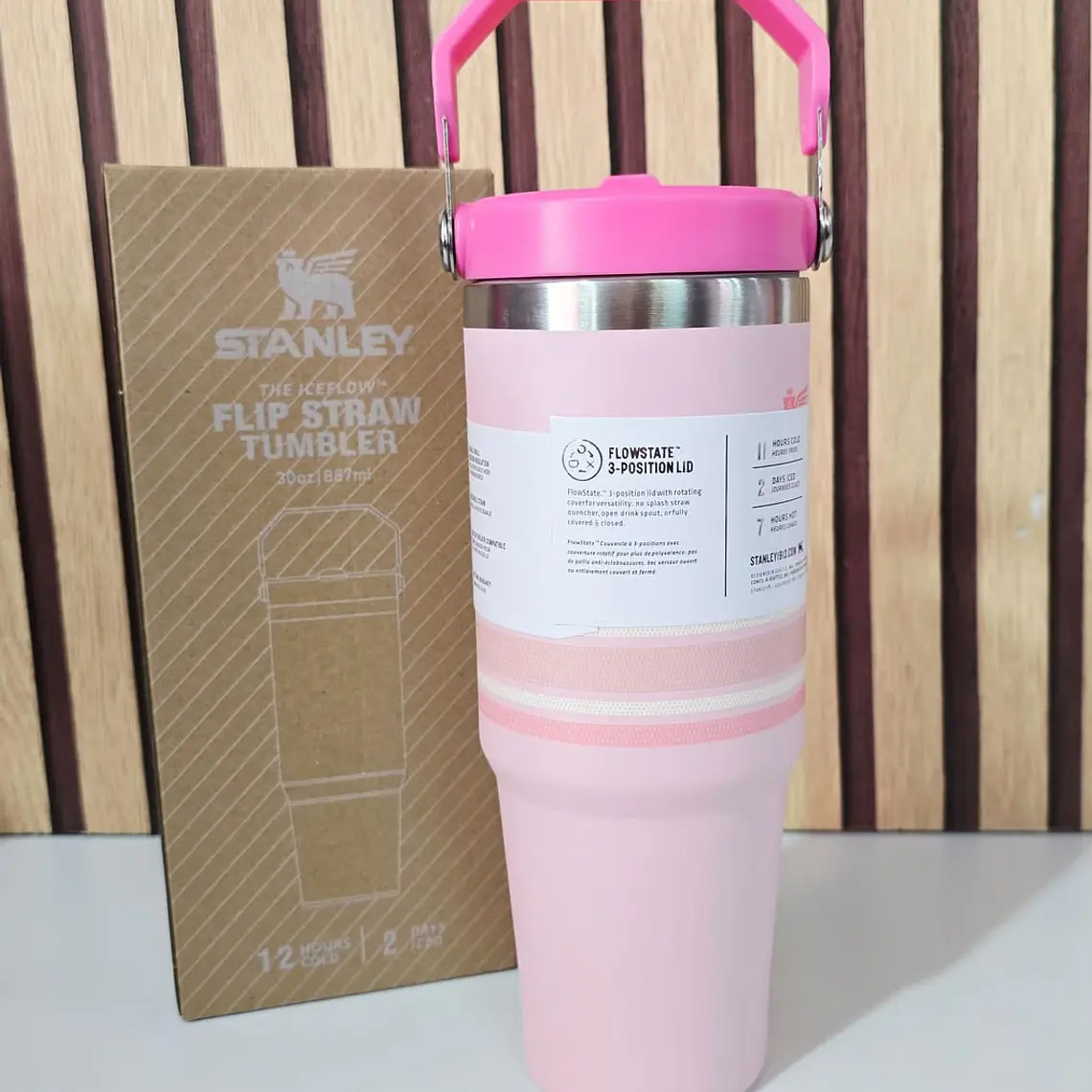 TERMO 900ML CON ASA STANLEY RAYAS MOD #8830 8