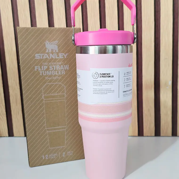 TERMO 900ML CON ASA STANLEY RAYAS MOD #8830 8