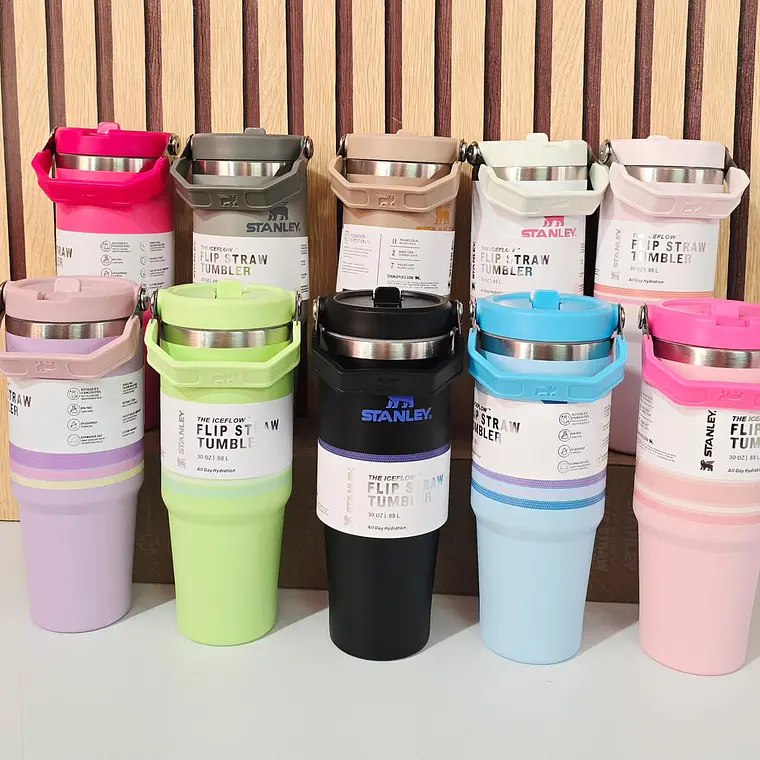TERMO 900ML CON ASA STANLEY RAYAS MOD #8830 2