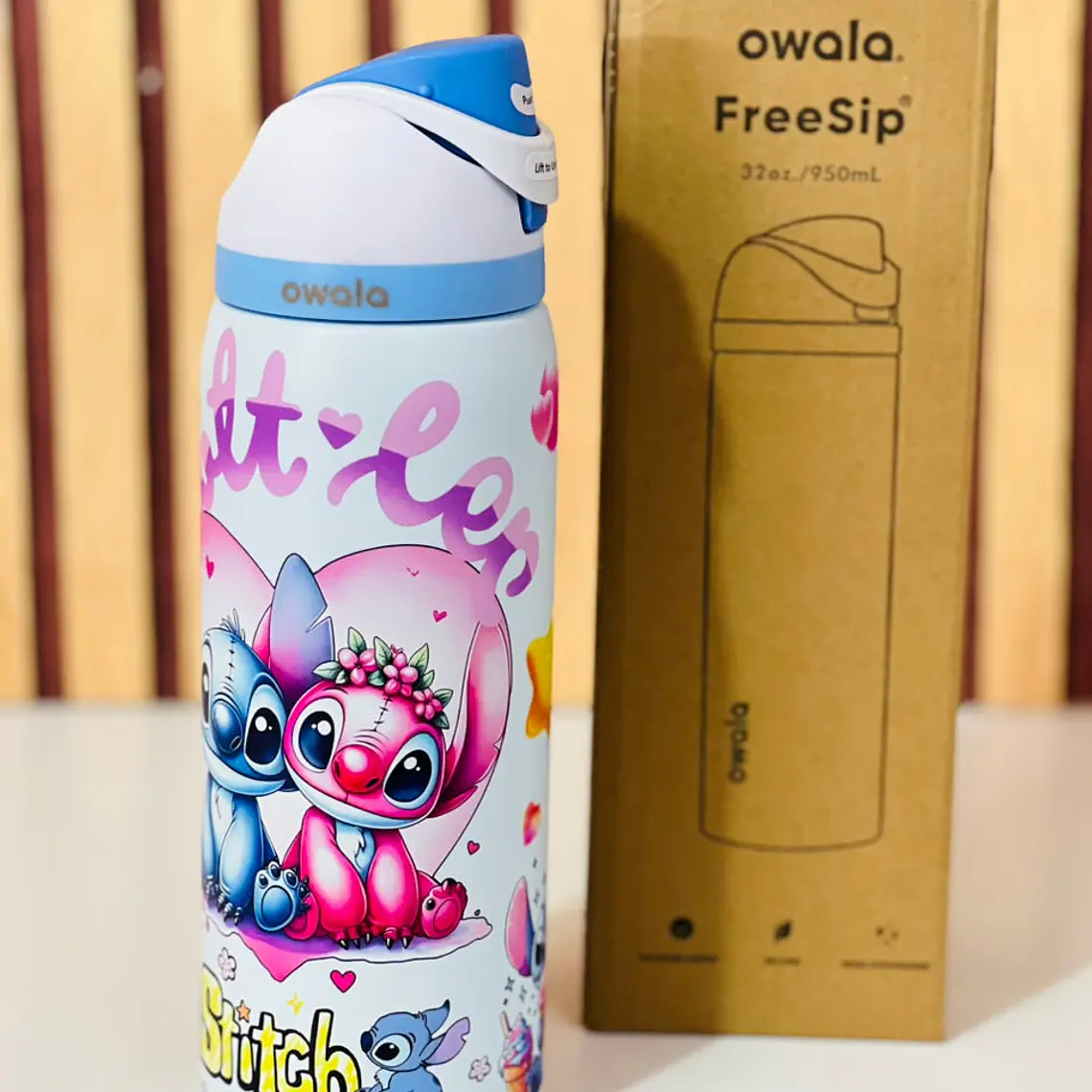 TERMO OWALA FREESIP DE 945ML DISEÑO STITCH MOD# ANCO-XF238 6
