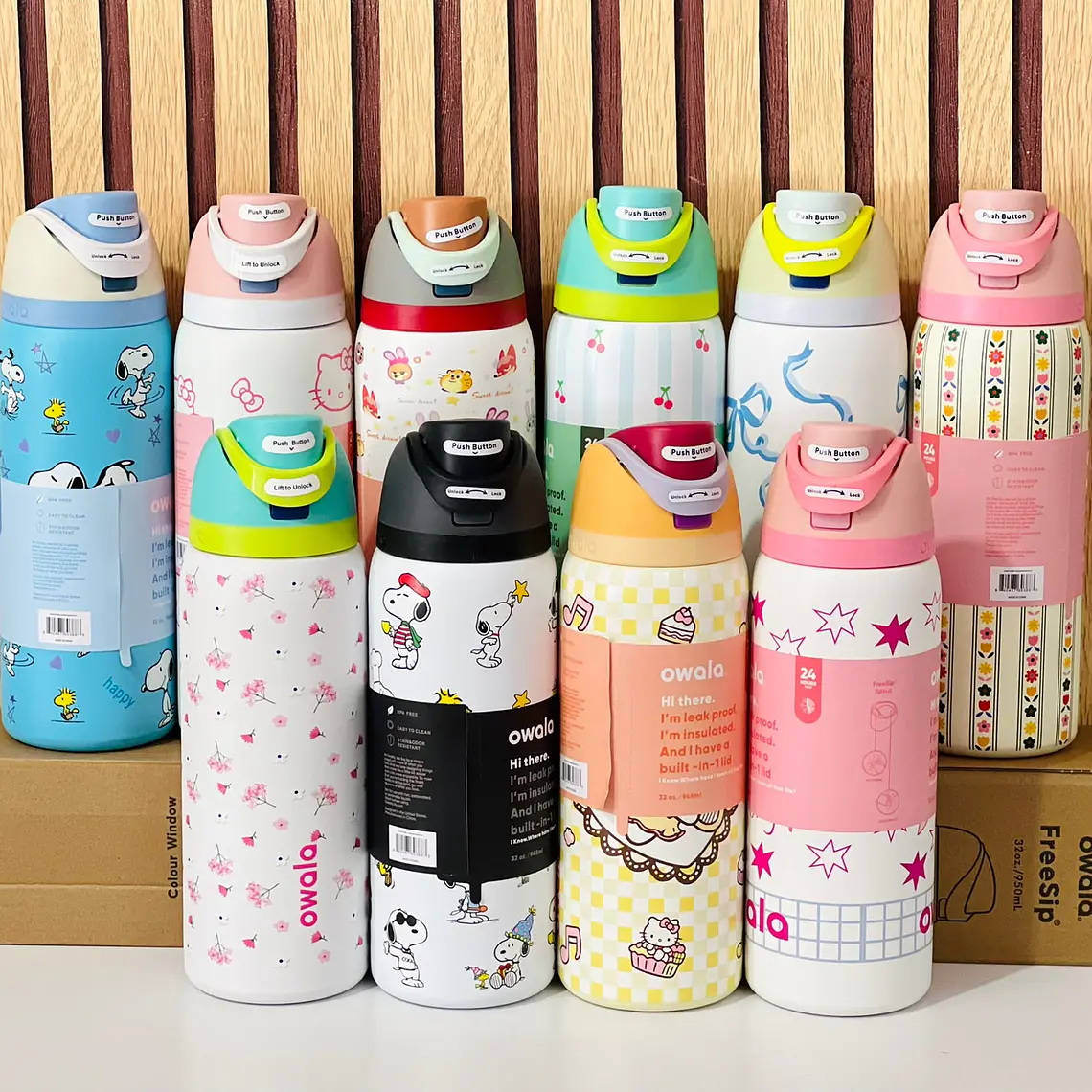 TERMO OWALA DE 950ML VARIOS DISEÑOS MOD# 88-32SG 1