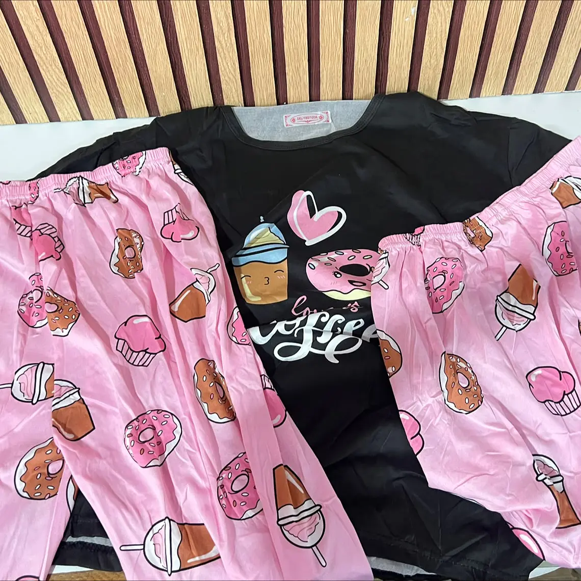 PIJAMA PARA DAMA (PANTALÓN, PLAYERA Y SHORT) MOD# 503 16