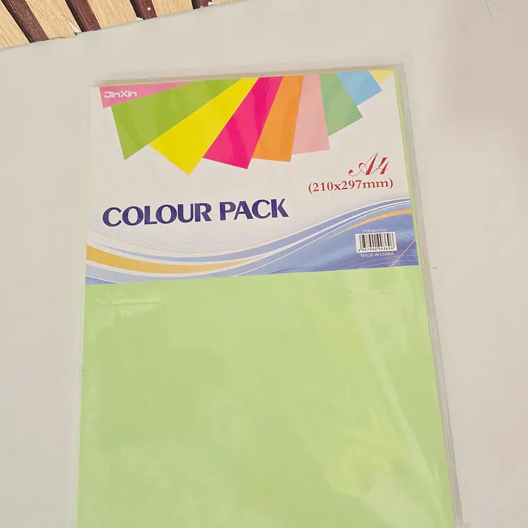 PAQ CON 100 HOJAS DE COLOR MOD# YS02 6