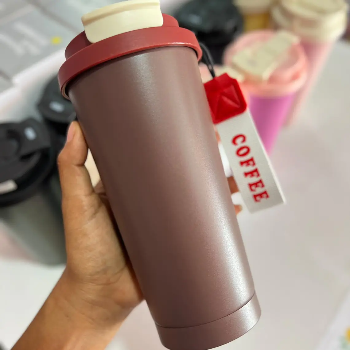 VASO TERMICO 520ML COFFEE COLORES LISOS MOD #31-66-65 13