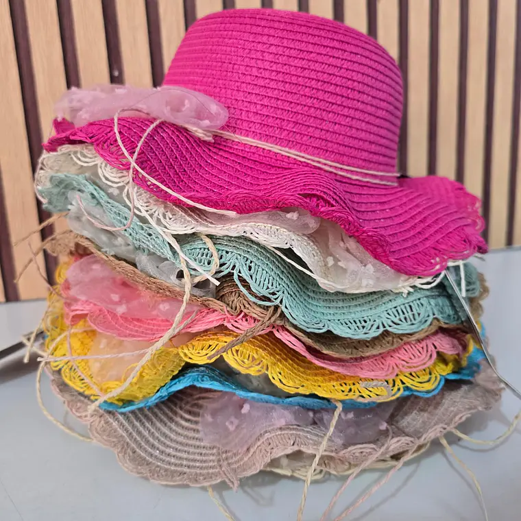 SOMBRERO INFANTIL CON MOÑO MOD# YC-HAT12182 👒 2