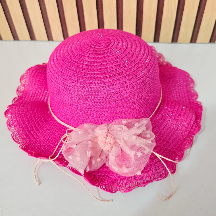 SOMBRERO INFANTIL CON MOÑO MOD# YC-HAT12182 👒 3