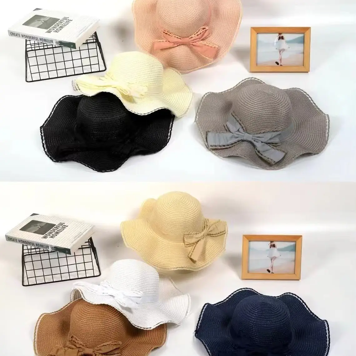 SOMBRERO PARA ADULTO CON MOÑO MOD# YC-HAT12161👒 1