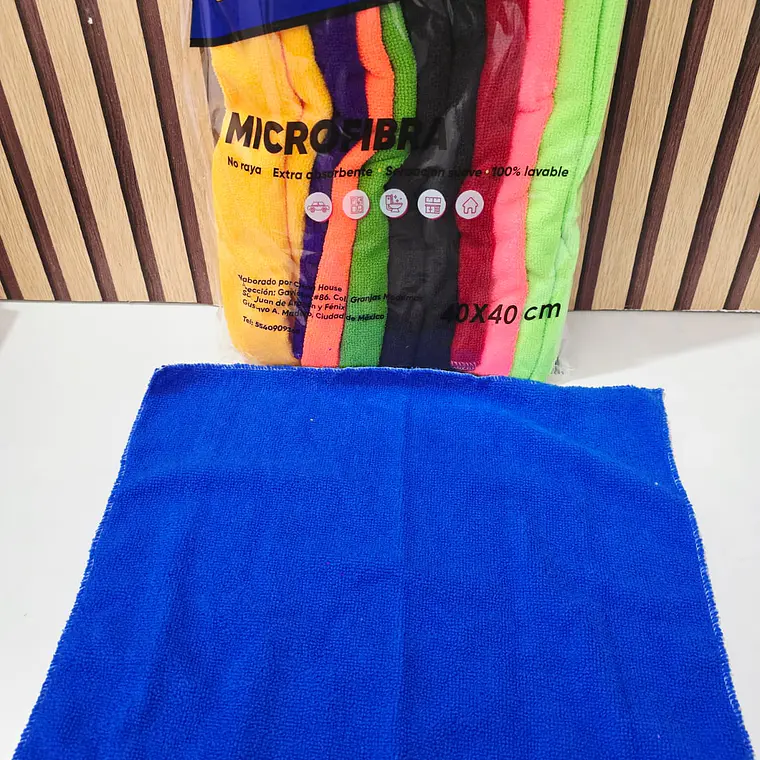 PAQ. DE 12 TOALLAS DE  MICROFIBRAS MOD# 5922 1